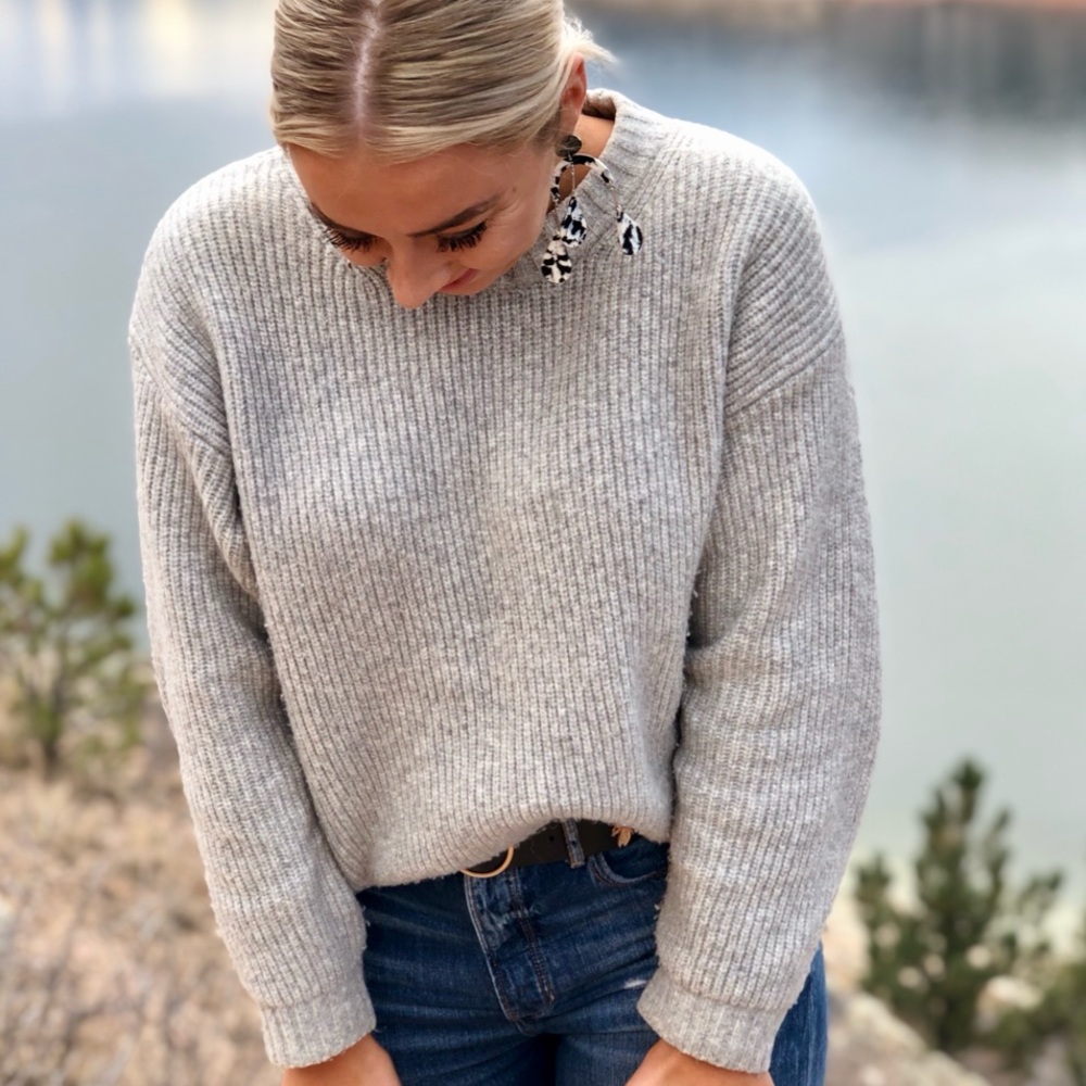 H&M Cozy Gray Women's Sweater